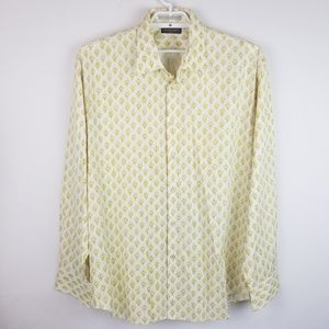 Island Soft Yellow Dress Shirt sz XL